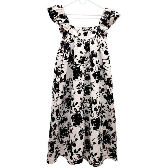 Future Collective Womens Floral Sleeveless Dress With Ruffle Straps S Polyester - Picture 1 of 11